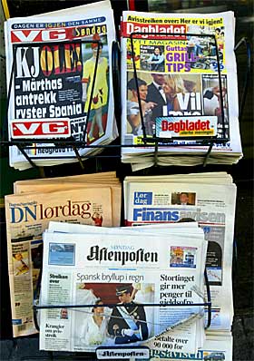 The newspaper industry is hurting all over the world, including Norway. The newspaper industry is hurting all over the world, including Norway.