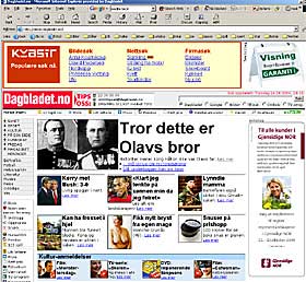 MEST BRUKT:  Microsoft Internet Explorer 6.0.