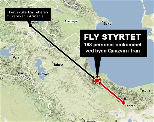 Flystyrt i Iran