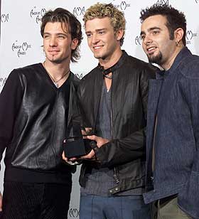 IKKE STJERNEKRIGERE: Men det gj�r ikke noe, gutta i N'Sync har mange andre talenter. 