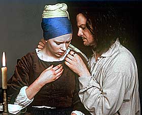  VERMEER OG PIKEN: Colin Firth og Scarlett Johansson.