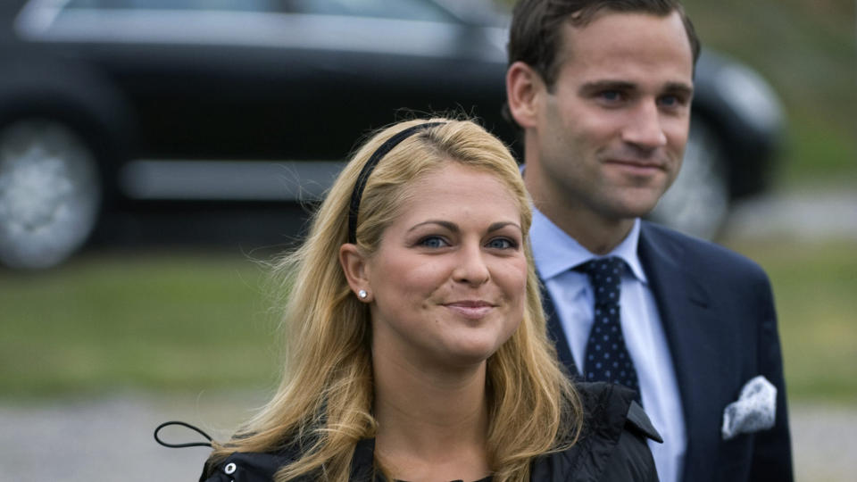 FORHOLD I KRISE: Et arkivbilde viser Sveriges prinsesse Madeleine og hennes kj�reste Jonas Bergstr�m. Det var f�r alle ryktene og spekulasjonene om utroskap og brudd rammet det forlovede samboerparet. Foto: Janerik Henriksson / SCANPIX