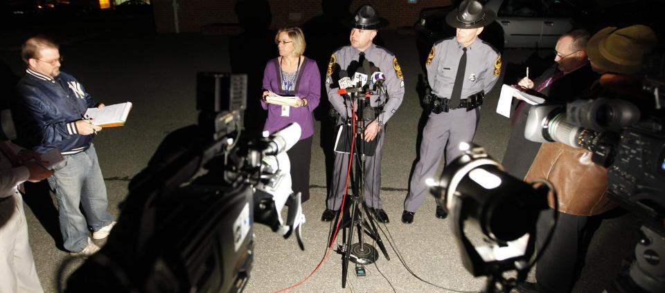 INTENS JAKT: Politiet i Virginia har i n�rmere et d�gn s�kt Christopher Speight (39) som er mistenkt for � ha skutt og drept �tte mennesker i Virginia. Foto: AP PHOTO/SCANPIX