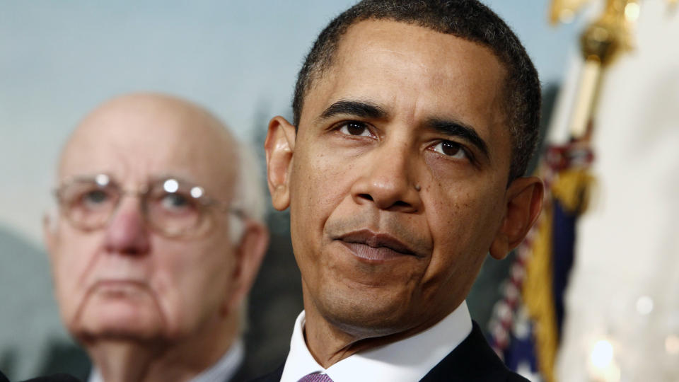 VIL REGULERE: President Barack Obama foresl�r tiltak som begrenser bankenes st�rrelse. Foto: REUTERS/SCANPIX