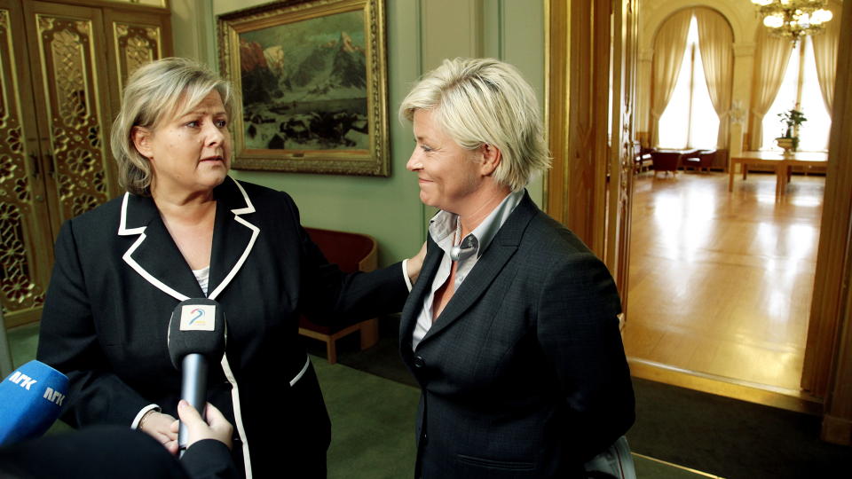 ST�RST: Frp og H�yre har en samlet oppslutning p� 47,3 prosent p� ny meningsm�ling.  Foto: Jacques Hvistendahl