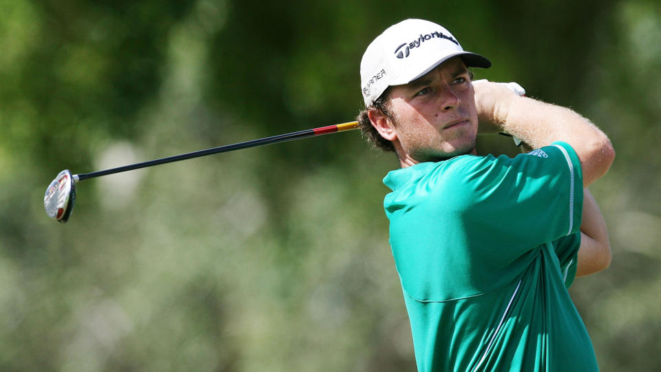 VARIERER FOR MYE: Henrik Bj�rnstad leverer tidvis gnistrende golf, men roter for mye med bogeys. Foto: Doug Benc/Getty Images/AFP