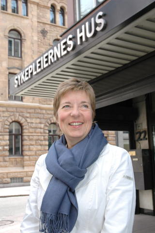KAMPKLAR: Lisbeth Normann, leder i Norsk Sykepleierforbund. Foto: NORSK SYKEPLEIERFORBUND