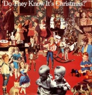 NAIV TEKST GA PENGER I KASSA: L�ta Do They Know It's Christmas kom ogs� ut i 1985. Den var spilt inn av britiske og irske musikere og inntektene gikk til Etiopia. Foto: WIKIPEDIA
