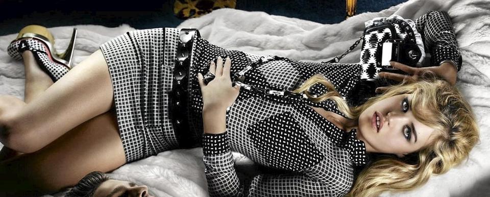 Georgia May Jagger er Versaces ansikt utad i 2010. Foto. Stella