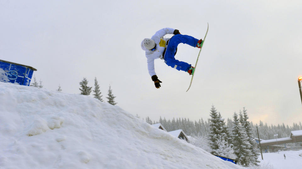  VINNEREN:  Brage Richenberg (17 �r) som studerer ved NTG Geilo vant Omatic Railjam p� Hafjell i helga.  Alle foto : John Terje Pedersen