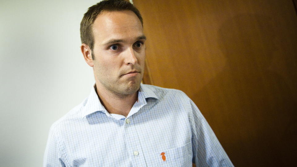 - GALSKAP: Informasjonssjef Martin Bernsen i Politiets sikkerhetstjeneste (PST) understreker at det ikke er sikkerhetstjenesten som har lagt ut tegningene. - Dette kan f� konsekvenser, og derfor er det viktig at det ikke blir spekulert i dette. Det er galskap. Foto: H�kon Eikesdal / DAGBLADET