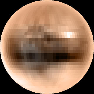 UKLART: Inntil n� var dette et av de mest detaljerte kartene av Pluto. Foto: NASA