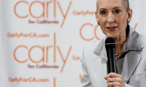 SENATOR-SPIRE: Carly Fiorina �nsker � bli republikanernes senatorkandidat fra California og har f�tt hjelp av medier�dgiveren Fred Davis for � n� m�let. Foto: Michal Czerwonka/Getty Images/AFP/SCANPIX