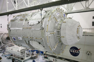 FREDELIG:  Tranquility-noden vil gj�re ISS nesten komplett. Foto: NASA