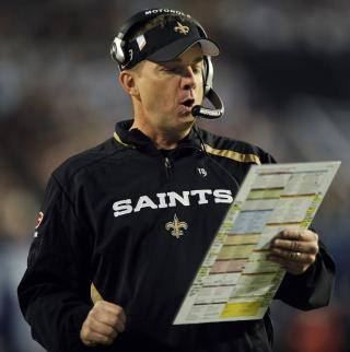 TAKTISK GENI: Saints-trener Sean Payton vil bli hyllet over hele USA etter en taktisk genialt gjennomf�rt Super Bowl. Foto: AP/Mark J. Terrill