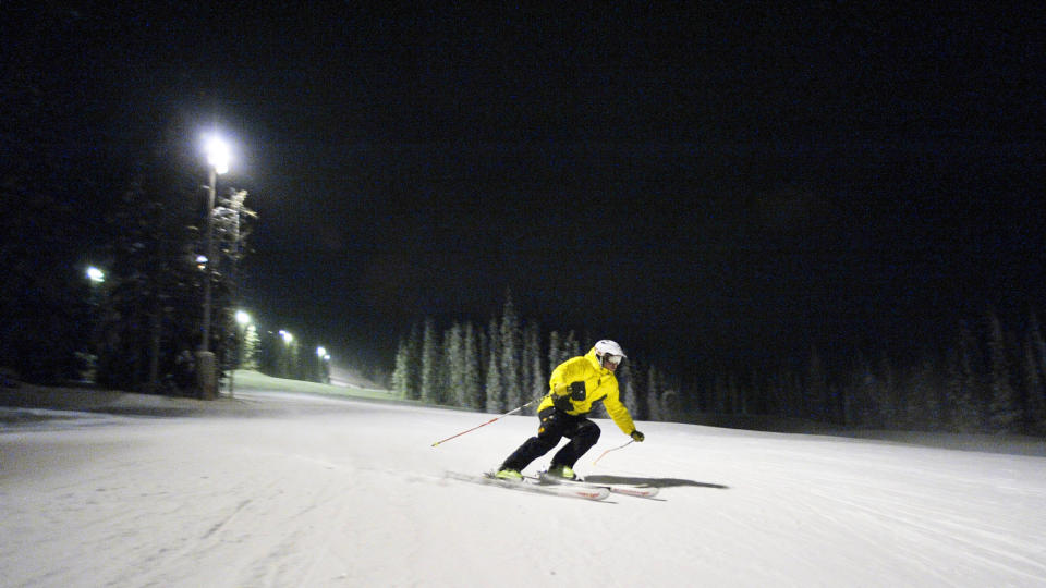  KVITFJELL: Et eventyr, sier Knut Sandberg om OL-anlegget som er blitt et skisted som har noe � by p� for alle.   Foto: John Terje Pedersen