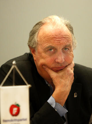 FRYKTER FOR OMD�MMET: N�ringspolitiker for H�yre, Svein Flaatten. Foto: SCANPIX.