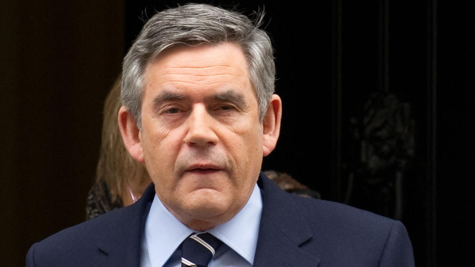 TROR P� ENIGHET OM FINANSSKATT: Storbritannias statsminister Gordon Brown. Foto:  AFP PHOTO/Leon Neal/Scanpix