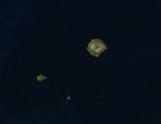 VERDENS MEST AVSIDESLIGGENDE �Y: Tristan da Cunha har omtrent 300 innbyggere. De har bare sju forskjellige etternavn. Inngifte har f�rt til astma og synsproblemer. Foto: WIKIMEDIA/NASA