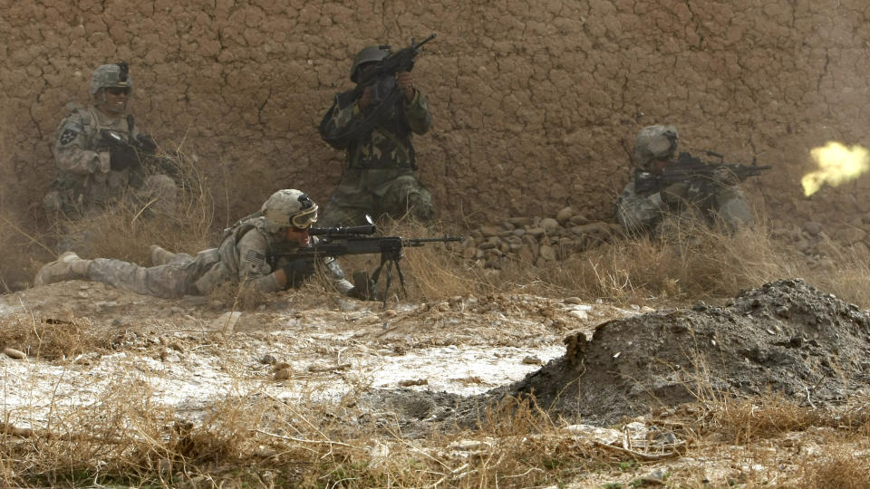 STOROFFENSIV: Rundt 15 000 afghanske, amerikanske og britiske soldater deltar i storoffensiven i S�r-Afghanistan. Foto: AP Photo/Pier Paolo Cito/Scanpix