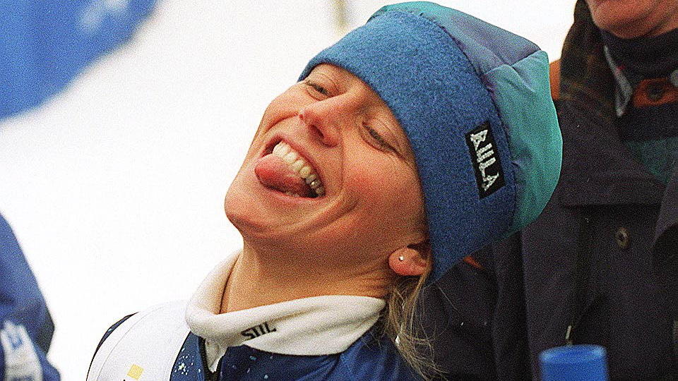 LILLEHAMMER-GULL: Denne jenta vant en av de norske gullmedaljene p� Lillehammer i 1994. Kjenner du henne igjen? Foto: DAGBLADET