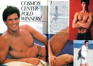 NAKENMODELL: Slik s� det ut da Scott Brown stilte opp naken i Cosmopolitan, etter � ha vunnet en �mest sexy�-k�ring. Foto: EPA/COSMOPOLITAN MAGAZINE/SCANPIX