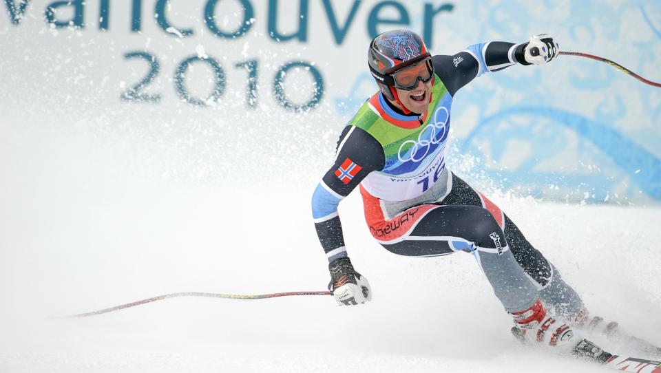 NESTEN PERFEKT: Aksel Lund Svindal kj�rte ned til karrierens f�rste OL-medalje, og fikk en herlig start p� mesterskapet i Vancouver.Foto: SCANPIX/AP/Gero Breloer