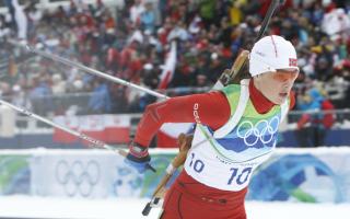 �TTE: Ann Kristin Flatland var veldig forn�yd med sitt l�p, hun ogs�.
Foto: Heiko Junge / Scanpix