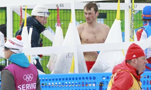 41. PLASS: Petter Northug var lite forn�yd etter 15 km fristil. Foto: Heiko Junge / Scanpix