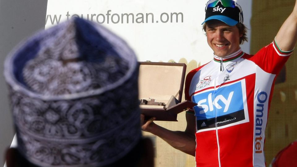 TIL TOPPS IGJEN: Edvald Boasson Hagen vant ogs� den tredje etappen i Tour of Oman onsdag. Foto: EPA/IAN LANGSDON