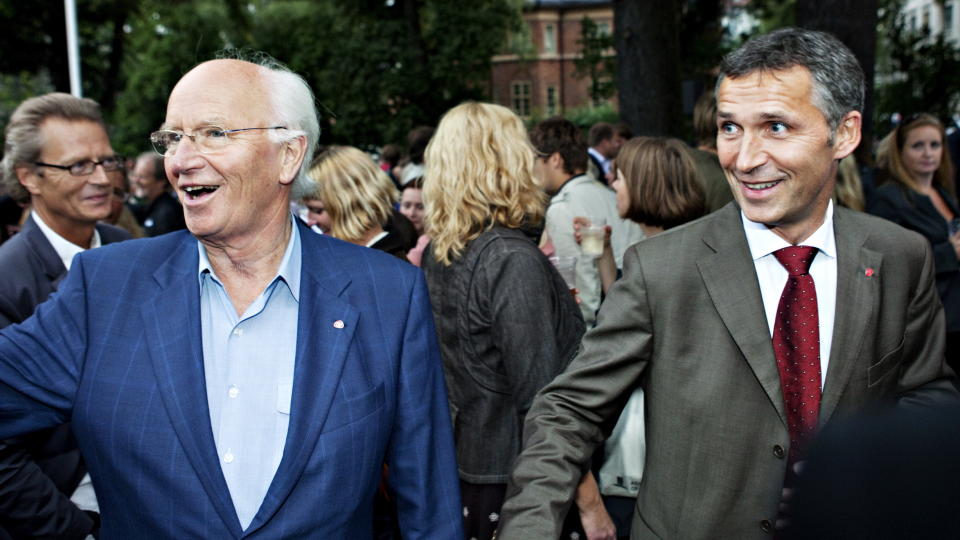 STOLT PAPPA STOLTENBERG: Jens har fullf�rt det som Thorvald slet med i hele sitt politiske liv.
Foto: Nina Hansen / Dagbladet