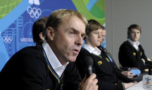 OPPGITT: Sverige-trener Arild Monsen lot seg irritere av norske uttalelser etter sprinten. Foto: Tobias R�stlund / SCANPIX