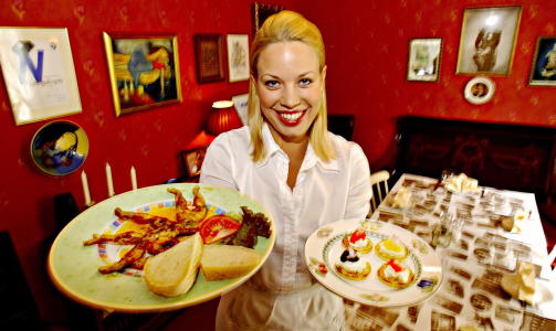 SERVERTE GOURMETMAT F�r Kristine Dorow flyttet til Los Angeles for tre �r siden arbeidet hun blant annet p� gourmetrestauranten i hjembygda Herefoss. Foto: �rjan Svendsen/Dagbladet