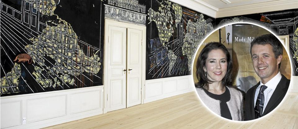 PUSSET OPP: Kronprins Frederik og kronprinsesse Marys nye leilighet er som et samtidsmuseum for dansk kunst. Foto: Stella