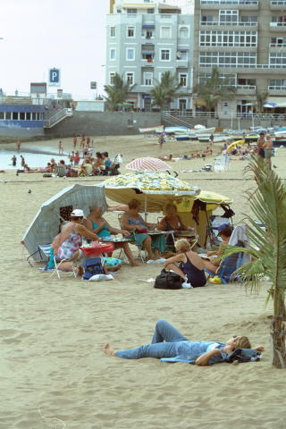  GRAN CANARIA:  Las Canteras er bystranda i Las Palmas.  Foto: Arne V. Hoem
