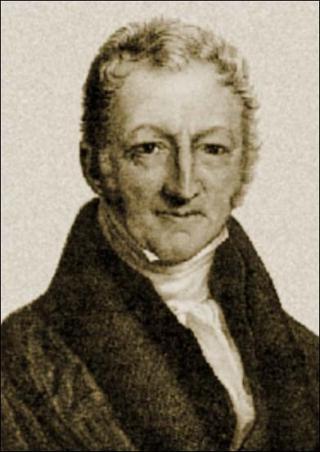 DOMMEDAGSPROFET: Thomas Robert Malthus utga i 1798 den sv�rt inflytelsesrike boken Principles of Population der han hevder hevder at befolkningstallet uvegerlig vil �ke, uten at man klarer � �ke matproduksjonen tilsvarende.