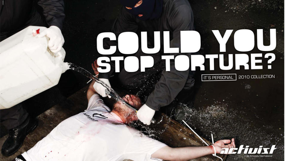 VANNTORTUR FOR EN GOD SAK: Skateren Stian Sannerud lot seg torturere for en god sak. Foto: Activist