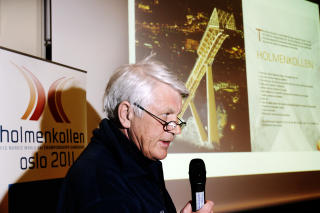 FORSVARER HOPPINGA: Rennleder i Holmenkollbakken Torgeir Nordby.
Foto: Heiko Junge / SCANPIX .