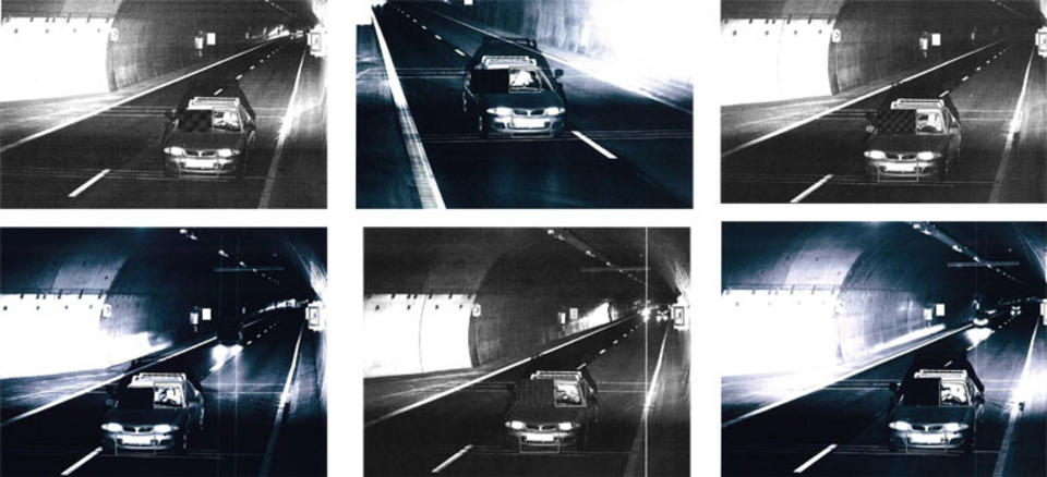 BILDEBEVIS: Den svenske 24-�ringen tilstod r�kj�ringen da han ble konfrontert med politiet bildebevis fra fotoboksen i R�lingstunnelen.  Foto: POLITIET/ROMERIKES BLAD