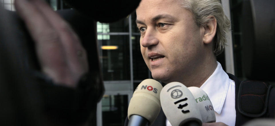 ISLAMKRITIKER: Den nederlandske politikeren Geert Wilders Wilders er sv�rt omstridt politiker, best kjent for den islamkritiske filmen �Fitna� og sitt politibeskyttede liv etter gjentatte drapstrusler. Foto: AP PHOTO/SCANPIX
