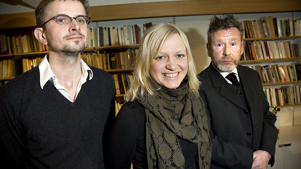 VINNERNE: Fra venstre: Tor Eystein �ver�s vant klassen for �rets literaturkritiker, Maria Parr vant i klassen for beste barne- og ungdomsbok og Tomas Espedal vant Kritikerprisen for beste voksenbok. Foto: ANDERS GR�NNEBERG/DAGBLADET