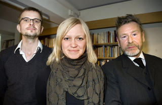 TRE PRISER: Tor Eystein �ver�s (f.v), Maria Parr og Tomas Espedal fikk alle kritikerpriser.