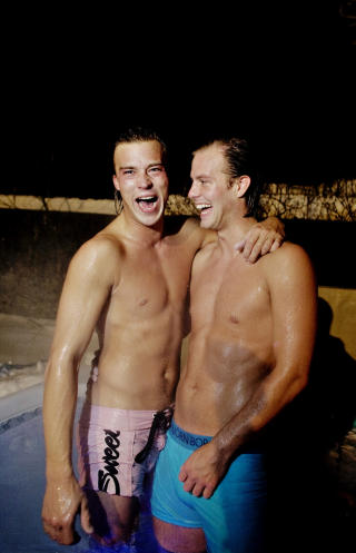 GLADE GUTTER: Stian Reinung og Daniel Hamnes er klare for den andre sesongen av reality-serien �Paradise Hotel� TV3.
Foto: Torbj�rn Gr�nning  / Dagbladet