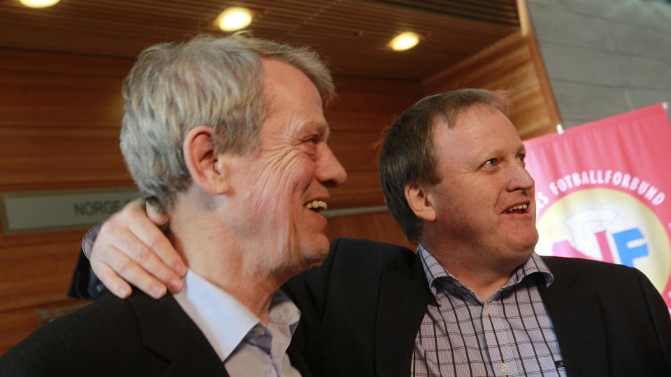 PRESIDENTSKIFTE: Sogndals Yngve Hall�n erstatter Sondre K�fjord som president i NFF.
Foto: Morten Holm / SCANPIX