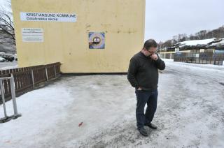 I SORG: Rektor p� skolen der de to omkomne jentene gikk, har en sv�rt tung dag i dag. Foto: Thomas Rasmus Skaug/Dagbladet