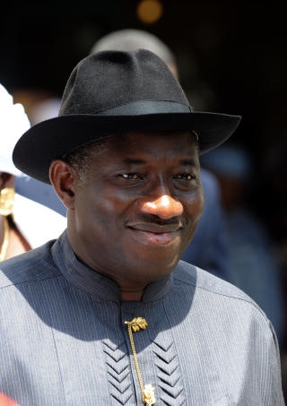 TOK OVER MAKTEN: Visepresident Goodluck Jonathan tok over makten i februar etter en omstridt avgj�relse av parlamentet. Foto: AFP/ PIUS UTOMI EKPEI