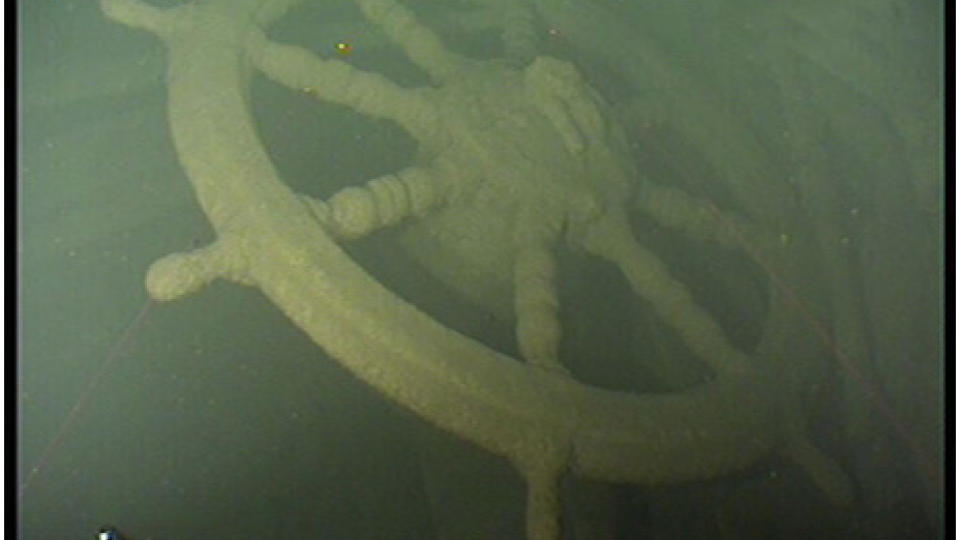 SEILB�T: Dette roret har tilh�rt en seilb�t som dateres fra 1700- til 1800-tallet. Foto: MARIN M�TTEKNIK/NORDSTREAM
