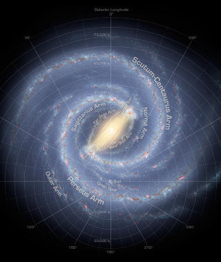 MELKEVEIEN: Du bor et stykke s�r for sentrum i bildet. Foto: NASA/JPL-Caltech/R. Hurt