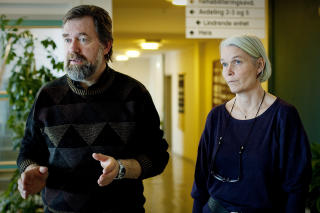 BEGRENSET MED PLASSER: &mdash; Jeg synes ikke noe om situasjonen, men vi har et antall plasser og en budsjettrammesom setter begrensninger, sier daglig leder ved Modumheimen alders- og sykehjem, Audun Eriksen, til Dagbladet. Foto: BJ�RN LANGSEM