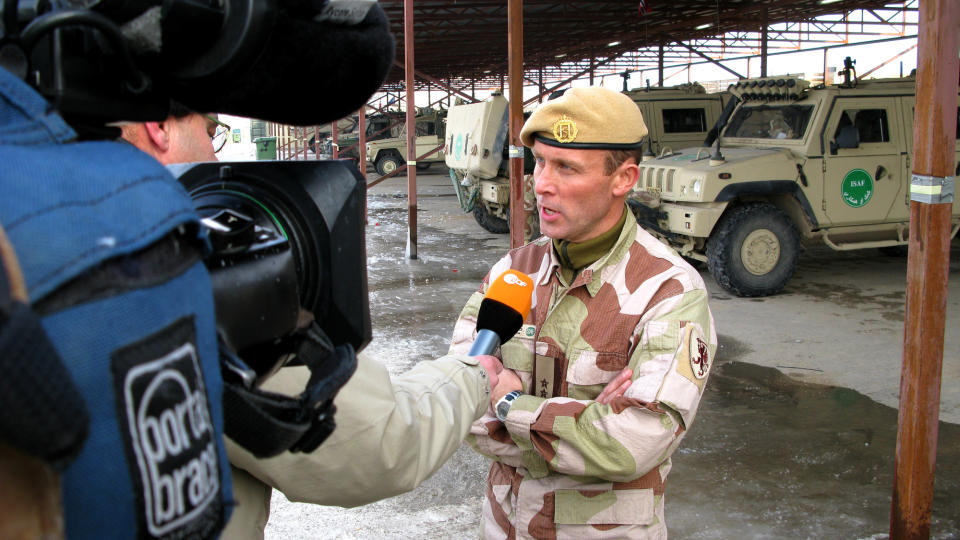 ER KRITISK: Oberstl�yntnant Rune Solberg kritiserer Forsvaret i et internt dokument. Dette bildet ble tatt da han tjenestegjorde i Afghanistan i 2008. Foto: RUNE THOMAS EGE, Forsvaret